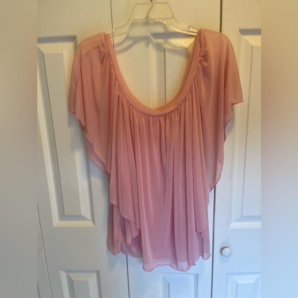Ladies pink sheer top